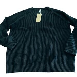 Sail Wind Mens 2XL Black Crewneck Sweater Pullover NWT